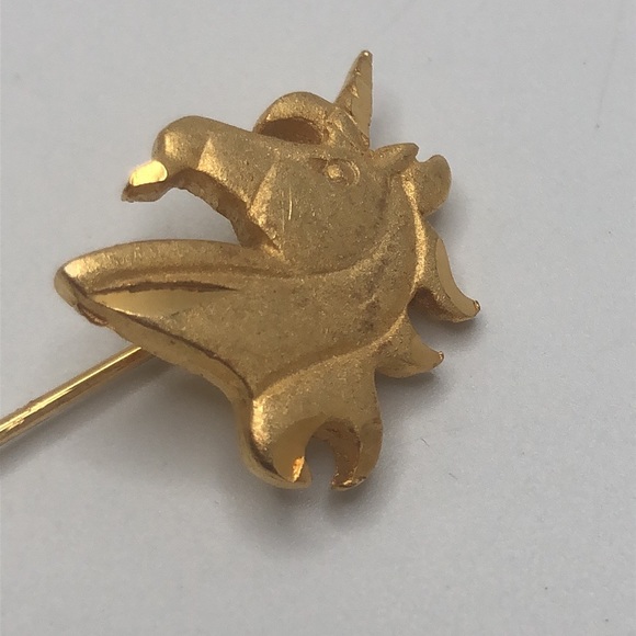 Unicorn Lapel Pin Mythical- Gold - Picture 2 of 7